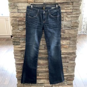 Anoname Joelle Boot Distressed Flare Jeans Size 27